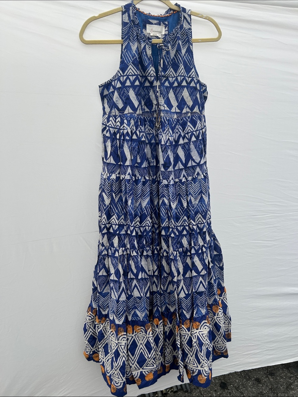Anthropologie Tiered Abstract Maxi dress - Picture 5 of 7